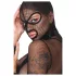 Bad Kitty - BDSM permatomas tinklinis rinkinys su botagu (juodas)