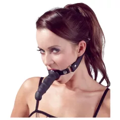 Fetish - burnos kaištis su dildo - juodas