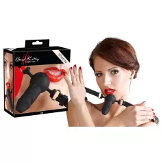   Bad Kitty - burnos kaištis su mažu dildo - silikonas juodas