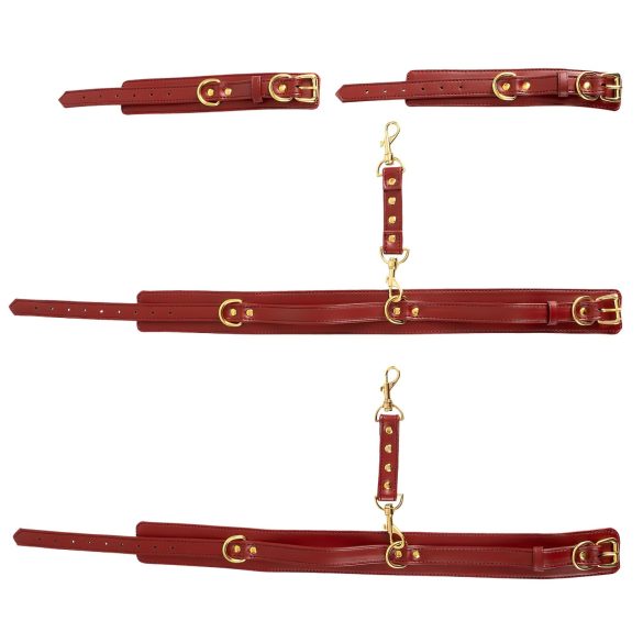 Bad Kitty - rankų ir šlaunų antrankių rinkinys - raudonas