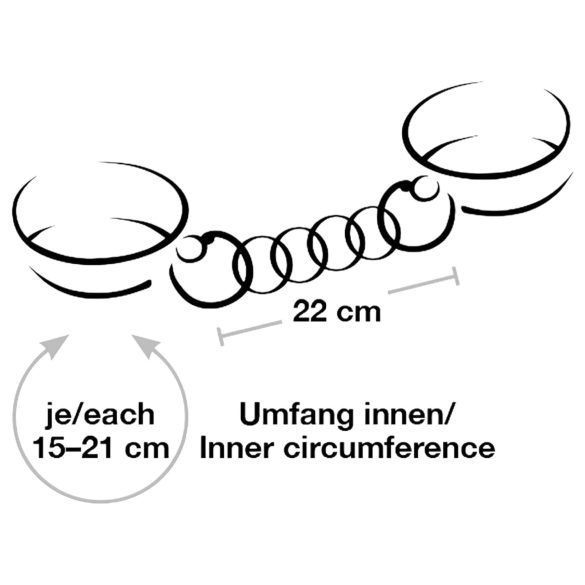 Bad Kitty - antrankiai su grandine - juodi/rausvo aukso