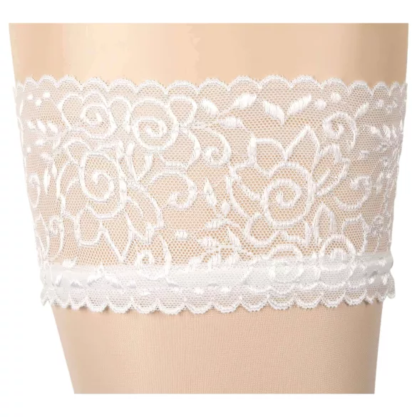 Cottelli - Satininės kojinės - balta - 3/M-L