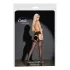 Cottelli - seksualios kojinės su nėriniuotu liemeniu - juodos - 3