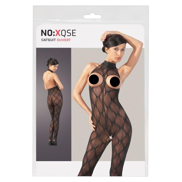 NO:XQSE - Atvira krūtine nėriniuotas kombinezonas - XL/XXL