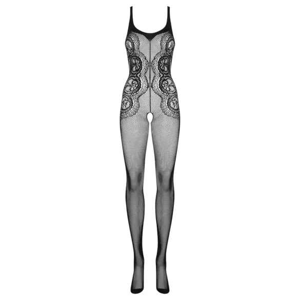 Obsessive G335 - atvira permatoma tinklinė bodystocking - juoda - S-L