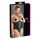 Cottelli Plus Size - juodas satino korsetas