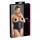 Cottelli Plus Size - satino korsetas - juodas