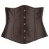 Cottelli Plus Size - juodas satino korsetas