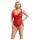 Cottelli Curves - permatoma nėriniuota bodis - raudona - 2XL