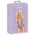 Kissable - nėriniuotas kūno kostiumas su kaklo dirželiu - violetinis - L/XL