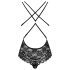 Obsessive 860-TED-1 - ypač seksuali nėriniuota glaustinukė (juoda) - L/XL