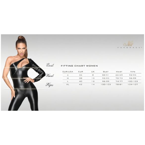 Noir - permatinta mini suknelė - permatoma krūtinės dalis - juoda