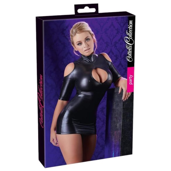 Cottelli - suknelė atvirais pečiais vakarėliui - juoda - M