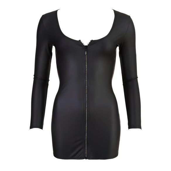 Cottelli - mini suknelė su užtrauktuku ir blizgučiais - juoda - XL