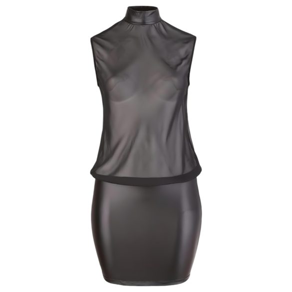 Cottelli Plus Size - blizgi šifono suknelė - juoda - 2XL