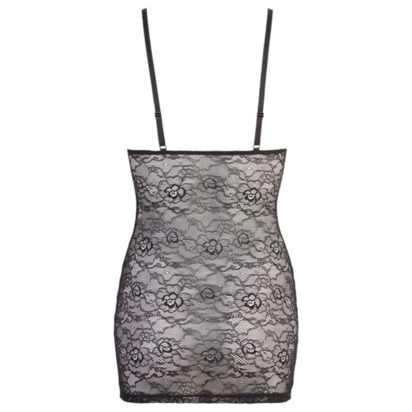 Cottelli - tampri nėriniuota suknelė su blizgiomis juostomis - juoda