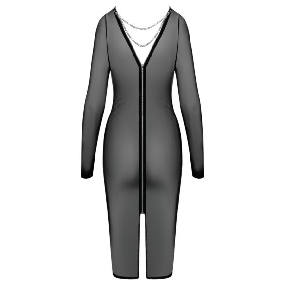 Cottelli Party - permatoma suknelė su užtrauktuku - juoda - M