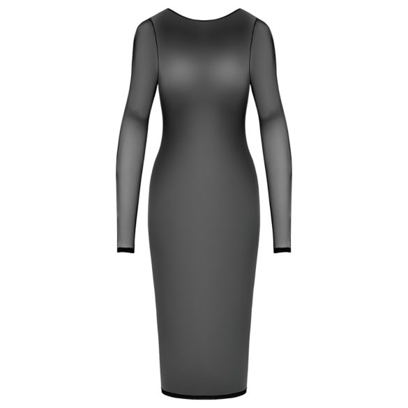 Cottelli Party - permatoma suknelė su užtrauktuku - juoda - L