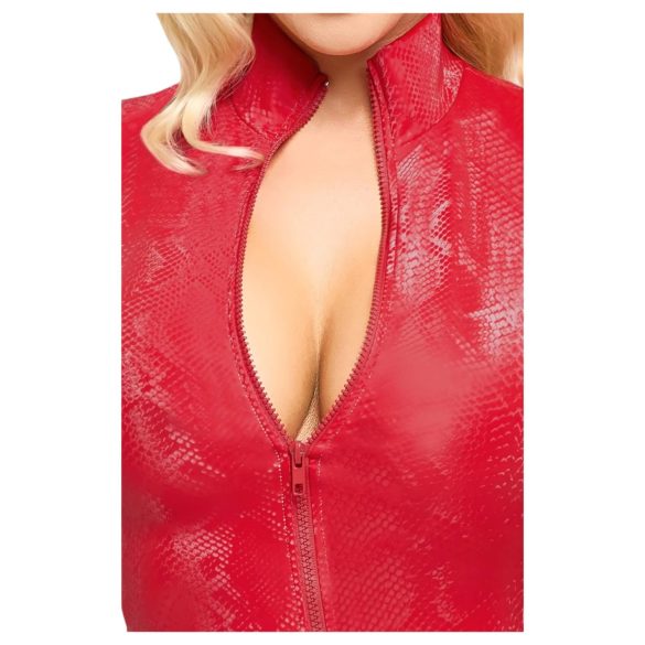 Cottelli - mini suknelė - gyvatės odos raštas - raudona - L