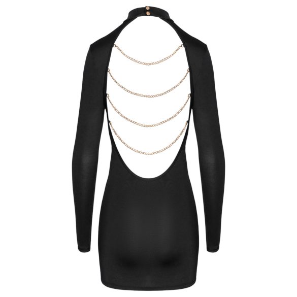 Cottelli - mini suknelė atvira nugara su grandinėle - juoda