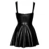 Noir - priekyje suvarstomas mini suknelė (juoda) - M