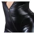 Cottelli Plus Size - ilgaaulnis blizgus kombinezonas - juodas