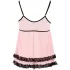 Cottelli - seksualus babydoll naktinukai - raukiniai - juoda - L