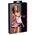 Cottelli - seksualus babydoll naktinukai - raukiniai - juoda - XL