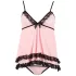 Cottelli - seksualus babydoll naktinukai - raukiniai - juoda - XL