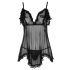 Cottelli - Lengva, banguota babydoll (juoda) - L