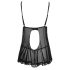 Cottelli - Lengva, banguota babydoll (juoda) - L
