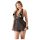 Cottelli Plus Size - juodas nėriniuotas babydoll villstis