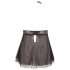 Cottelli Plus Size - juodas nėriniuotas babydoll villstis