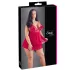 Cottelli Plus Size - nėriniuotas laisvas babydoll naktinukai - raudoni - XL
