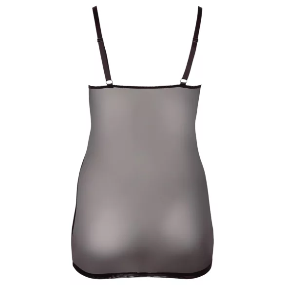 Cottelli Plus Size - naktinukai didesniems dydžiams - permatomi nėriniai - juodi - 2XL