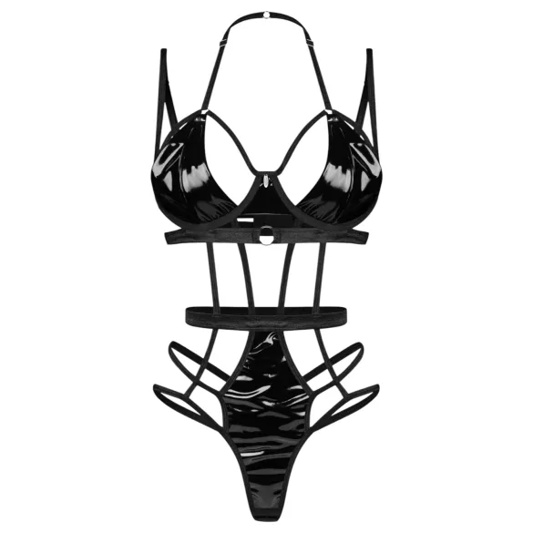 Obsessive Keira - atvira bodis - juoda - reguliuojami dirželiai - L/XL