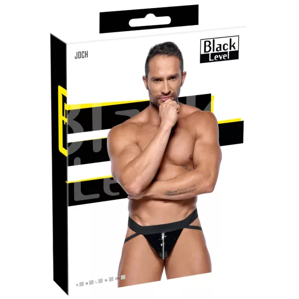 Black Level - vyriški jocko tipo apatiniai su užtrauktuku - juodi - M