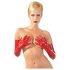 LATEX - ilgos, uniseksualios pirštinės (raudonos) - XL