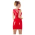 LATEX - mini suknelė be rankovių - lateksas - raudona - 2XL