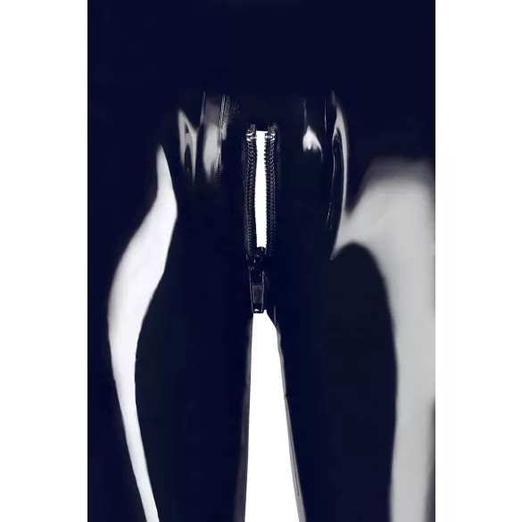 LATEX - tamprės su užtrauktuku - juodos