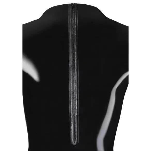 LATEX - moterų ilgarankovis bodis - juodas - lateksas