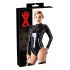 LATEX - ilgomis rankovėmis moteriškas bodis (juodas) - L