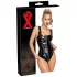 LATEX - visa užtraukiamas latekso bodis (juoda) - M