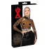 LATEX - lateksiniai permatomi marškinėliai - juoda