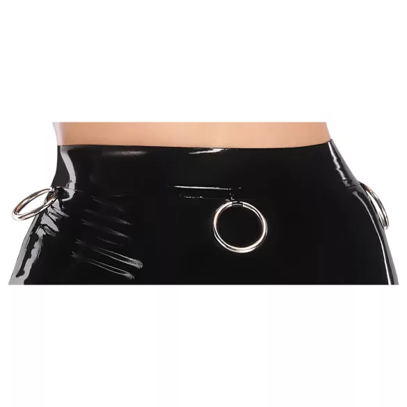 LATEX - lateksinė midi sijonas (juoda)