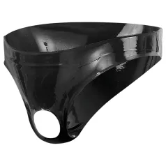 Latex šou vedėjas - juodos vyriškos kelnaitės (S-L)