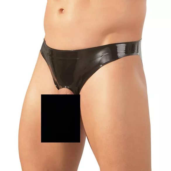 Latex šou vedėjas - juodos vyriškos kelnaitės (S-L)