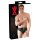 LATEX - vyrų apatiniai su vidiniu analiniu dildo (juoda) - M