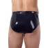 LATEX - vyriški apatiniai su kūginiu analiniu dildo - juodi - lateksas