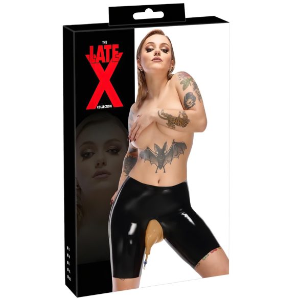 LATEX - Apatiniai su išleidimo angomis (juodi)